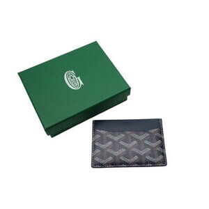 GOYARD Saint Sulpice Card Wallet Navy Blue